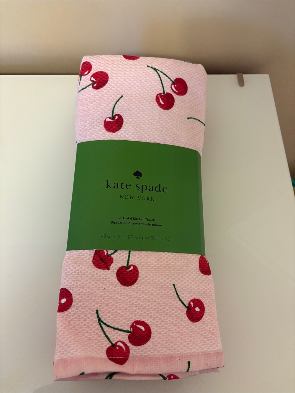 π kate spade six-pack of kitchen towels